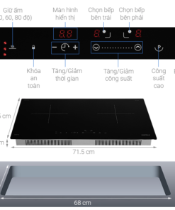 BẾP TỪ 2 VÙNG NẤU HAFELE HC I2712A 536.61.716